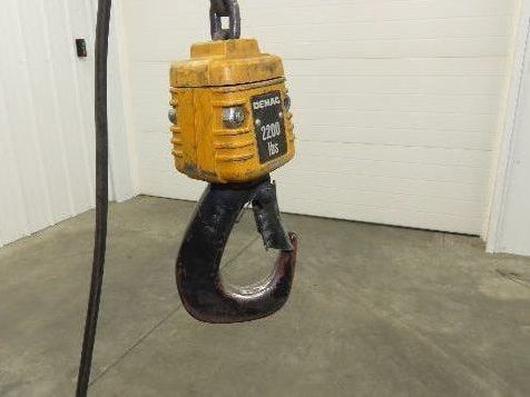 Demag DKUN 10-1000 2200 Lb 1 Ton Electric Chain Hoist 18' Lift 12/50 FPM 2 Speed
