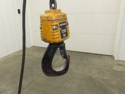 Demag DKUN 10-1000 2200 Lb 1 Ton Electric Chain Hoist 18' Lift 12/50 FPM 2 Speed