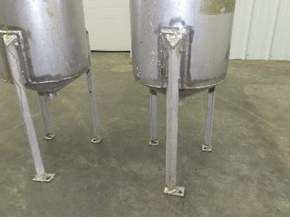 Stainless Steel Receiving Hopper 8 Gallon Tank 304 Grade Lot of 2