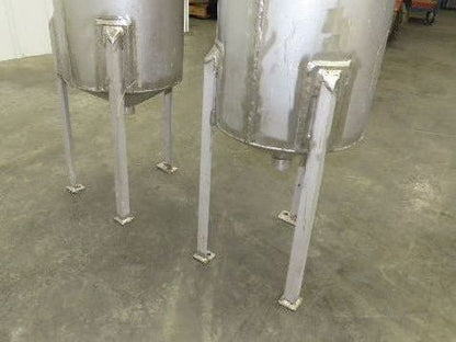 Stainless Steel Receiving Hopper 8 Gallon Tank 304 Grade Lot of 2