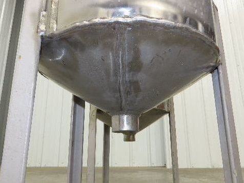 Stainless Steel Receiving Hopper 8 Gallon Tank 304 Grade Lot of 2