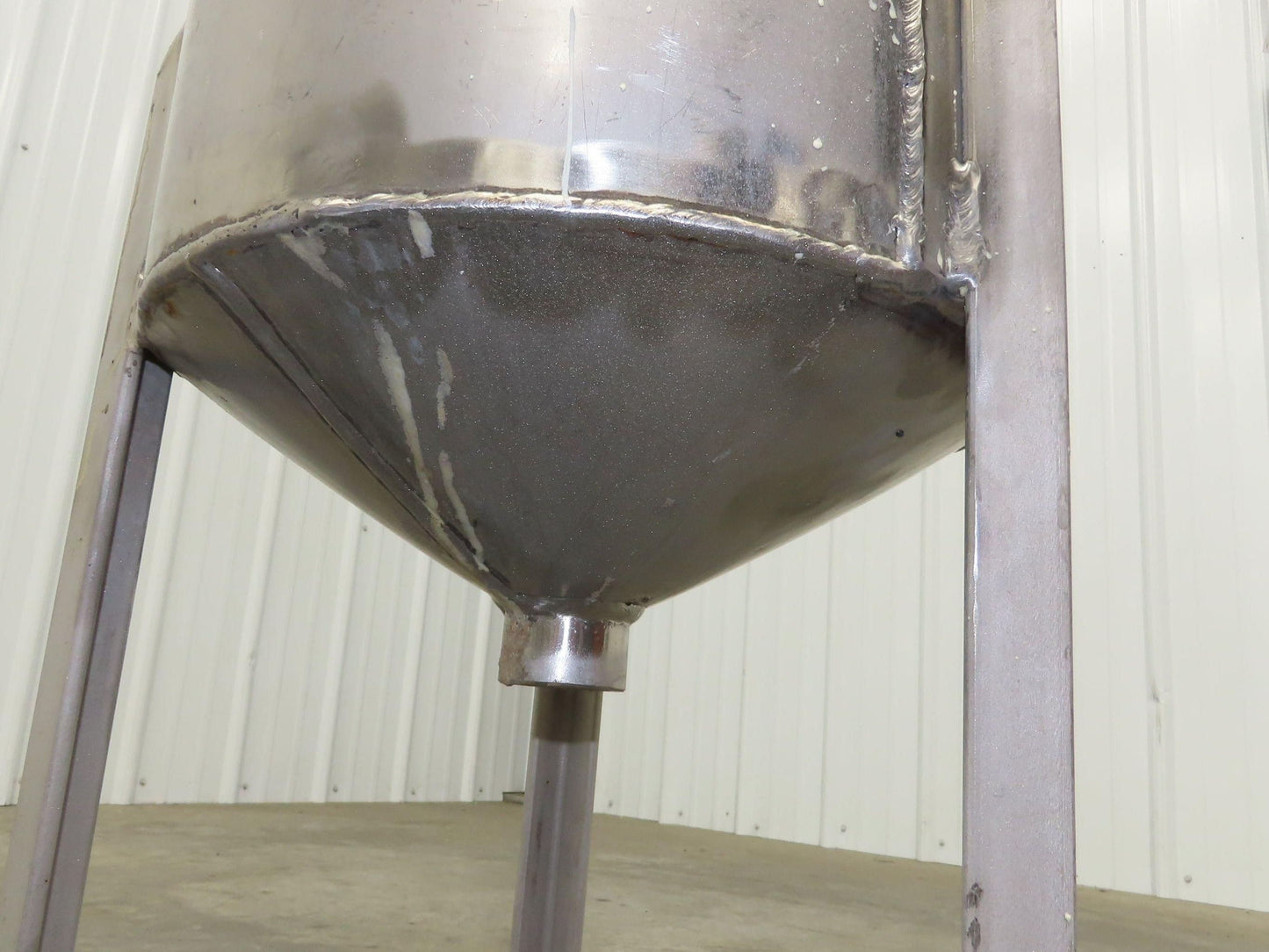 Stainless Steel Receiving Hopper 8 Gallon Tank 304 Grade Lot of 2