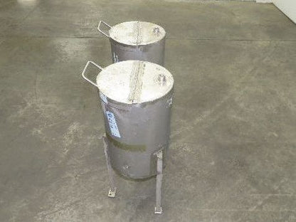 Stainless Steel Receiving Hopper 8 Gallon Tank 304 Grade Lot of 2