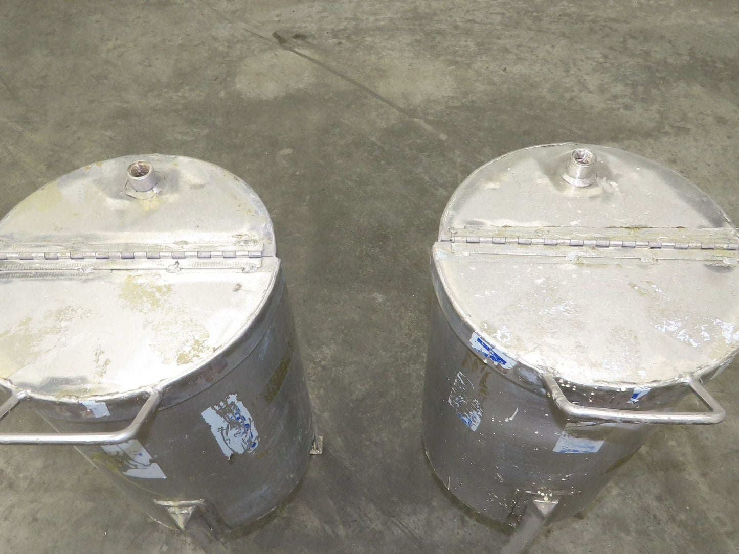 Stainless Steel Receiving Hopper 8 Gallon Tank 304 Grade Lot of 2
