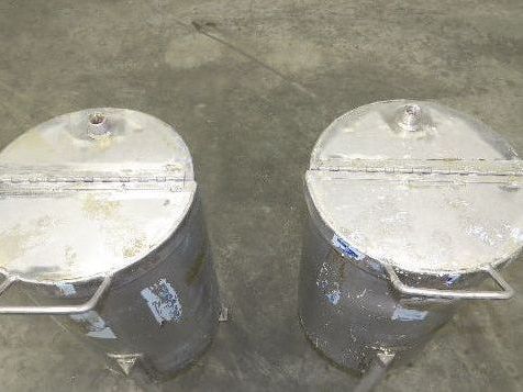 Stainless Steel Receiving Hopper 8 Gallon Tank 304 Grade Lot of 2