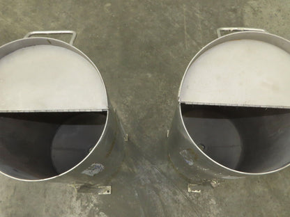 Stainless Steel Receiving Hopper 8 Gallon Tank 304 Grade Lot of 2
