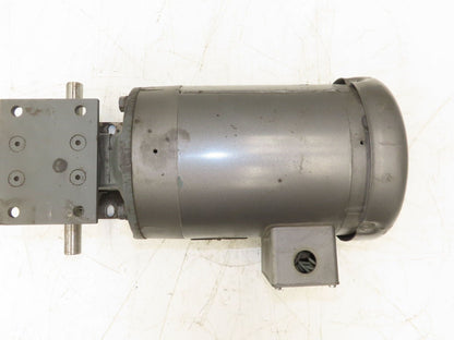 Baldor Winsmith Gearmotor 5:1 Reducer 345rpm 1Hp 460v 3ph Dual Output
