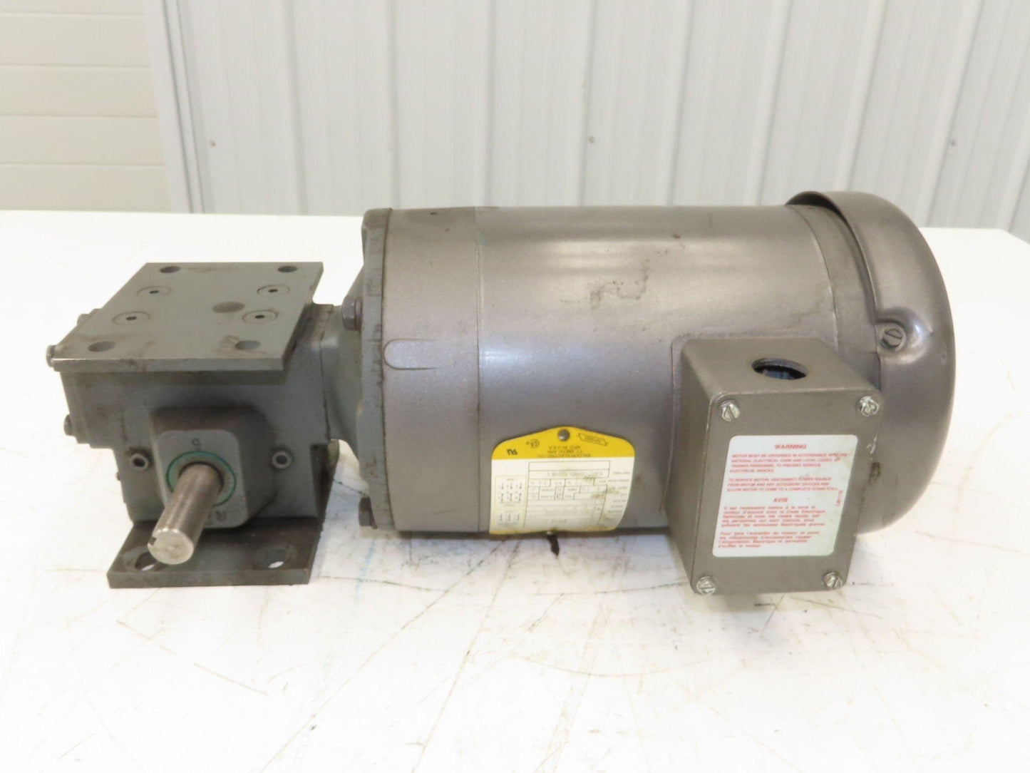 Baldor Winsmith Gearmotor 5:1 Reducer 345rpm 1Hp 460v 3ph Dual Output