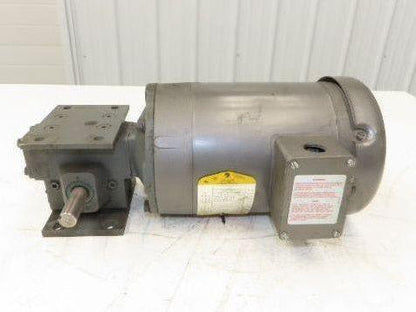 Baldor Winsmith Gearmotor 5:1 Reducer 345rpm 1Hp 460v 3ph Dual Output