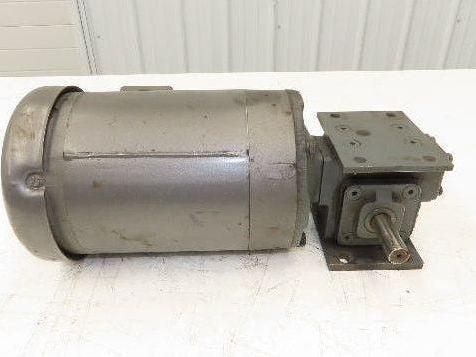 Baldor Winsmith Gearmotor 5:1 Reducer 345rpm 1Hp 460v 3ph Dual Output
