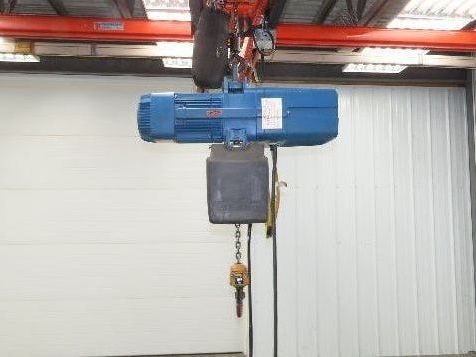Demag DKUN 10-1000 2200 LB 1 Ton Electric Chain Hoist 17' Lift 12/50 FPM 460V
