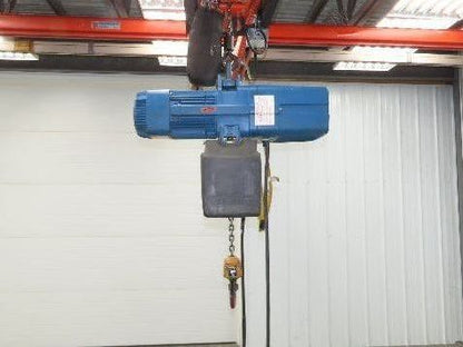 Demag DKUN 10-1000 2200 LB 1 Ton Electric Chain Hoist 17' Lift 12/50 FPM 460V