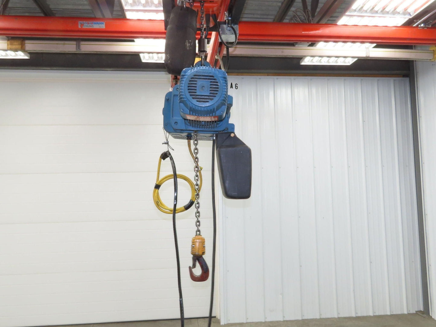 Demag DKUN 10-1000 2200 LB 1 Ton Electric Chain Hoist 17' Lift 12/50 FPM 460V