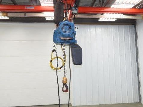 Demag DKUN 10-1000 2200 LB 1 Ton Electric Chain Hoist 17' Lift 12/50 FPM 460V