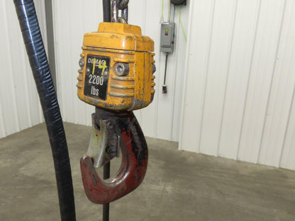 Demag DKUN 10-1000 2200 LB 1 Ton Electric Chain Hoist 17' Lift 12/50 FPM 460V