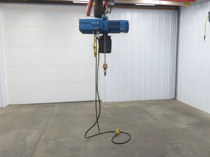 Demag DKUN 10-1000 2200 LB 1 Ton Electric Chain Hoist 17' Lift 12/50 FPM 460V