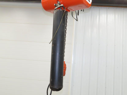 CM Lodestar R 2 Ton Electric Chain Hoist 15' Lift 8 FPM 230/460 Volt 3PH Tested
