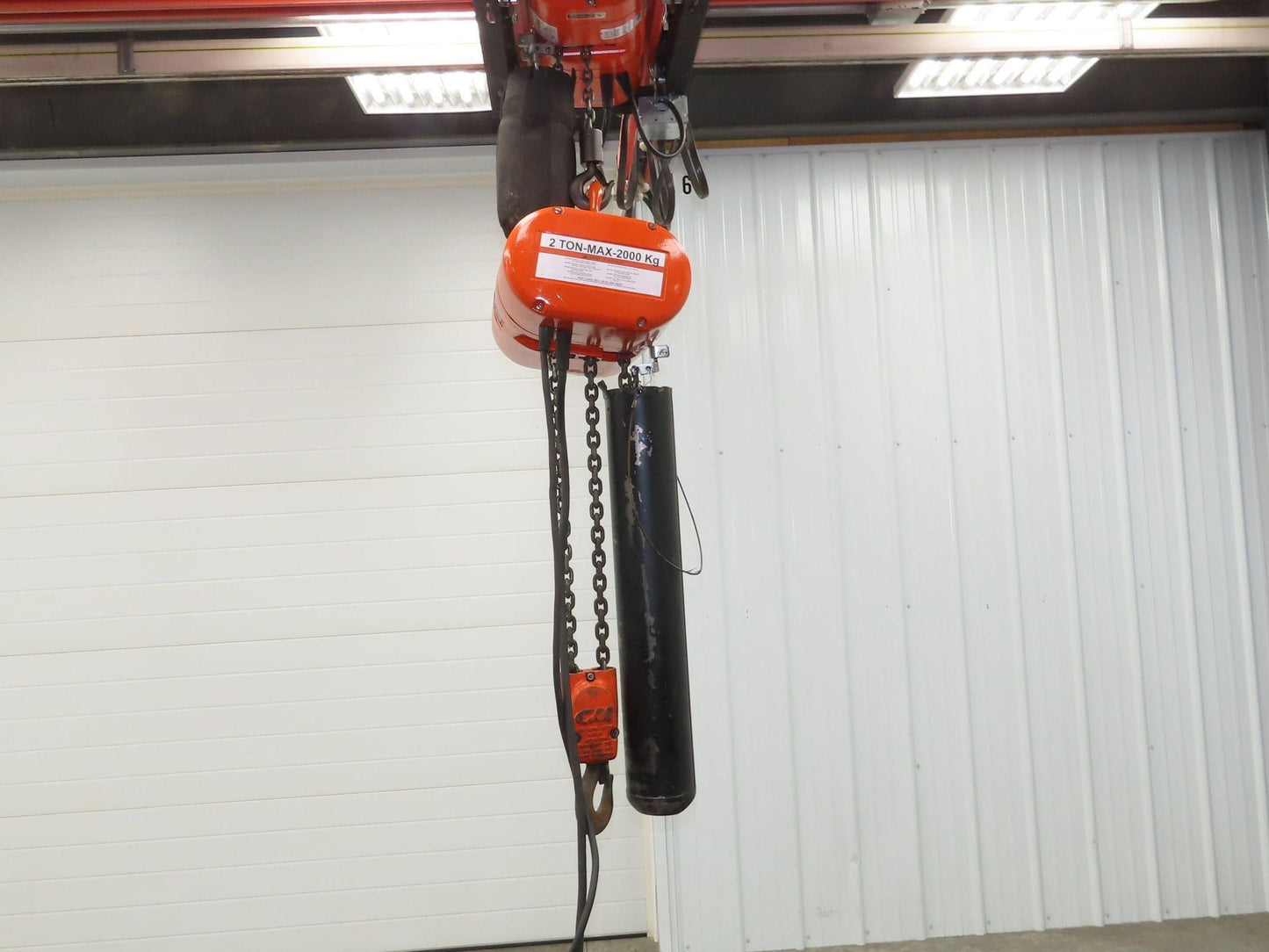 CM Lodestar R 2 Ton Electric Chain Hoist 15' Lift 8 FPM 230/460 Volt 3PH Tested