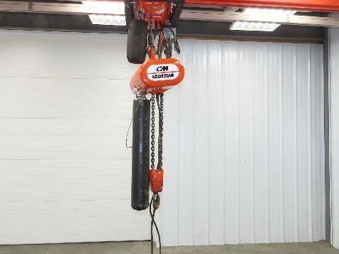 CM Lodestar R 2 Ton Electric Chain Hoist 15' Lift 8 FPM 230/460 Volt 3PH Tested