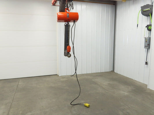 CM Lodestar R 2 Ton Electric Chain Hoist 15' Lift 8 FPM 230/460 Volt 3PH Tested
