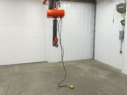 CM Lodestar R 2 Ton Electric Chain Hoist 15' Lift 8 FPM 230/460 Volt 3PH Tested