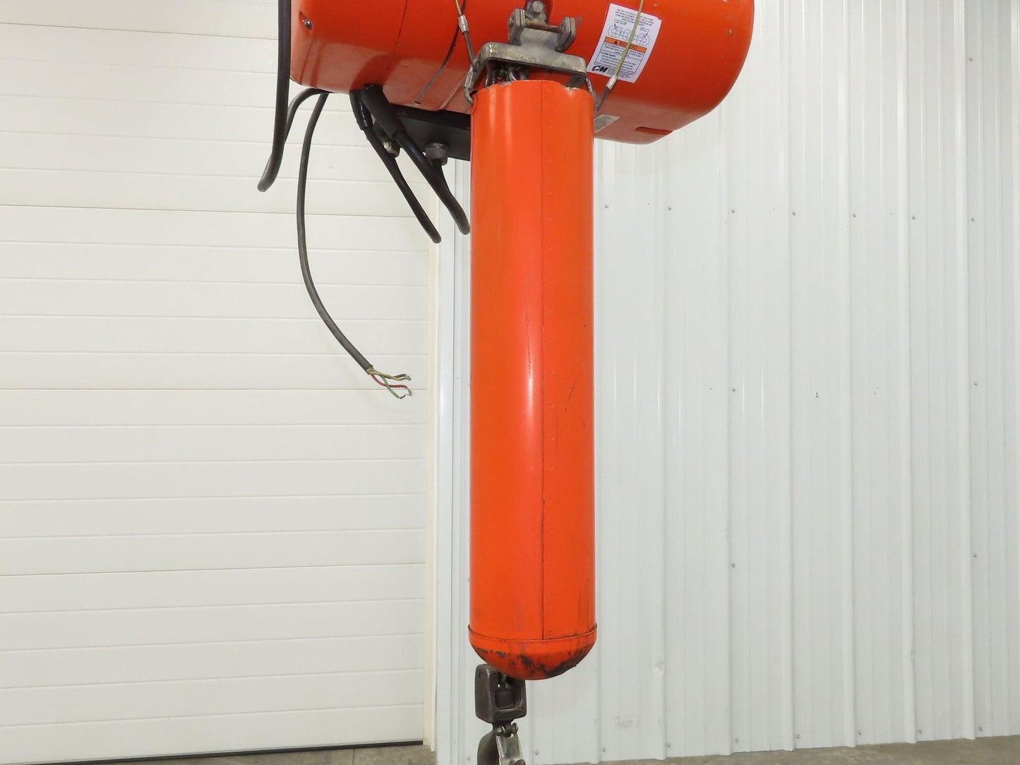 CM Lodestar L 1 Ton Electric Chain Hoist 20' Lift 16 FPM 635 Power Trolley 3PH