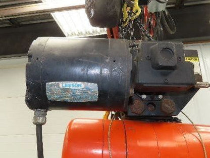 CM Lodestar L 1 Ton Electric Chain Hoist 20' Lift 16 FPM 635 Power Trolley 3PH