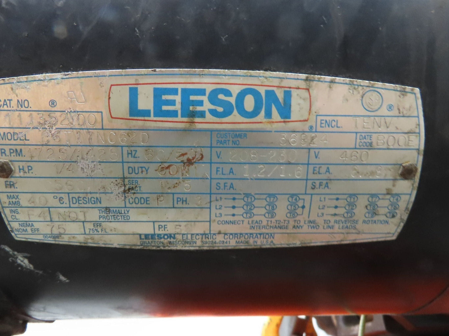 CM Lodestar L 1 Ton Electric Chain Hoist 20' Lift 16 FPM 635 Power Trolley 3PH