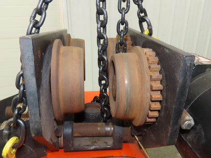 CM Lodestar L 1 Ton Electric Chain Hoist 20' Lift 16 FPM 635 Power Trolley 3PH