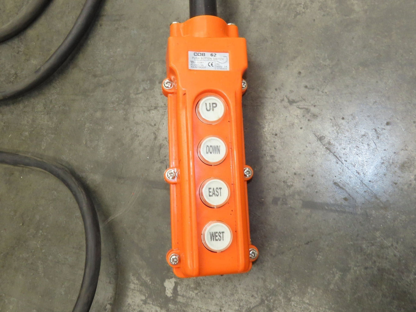 CM Lodestar L 1 Ton Electric Chain Hoist 20' Lift 16 FPM 635 Power Trolley 3PH