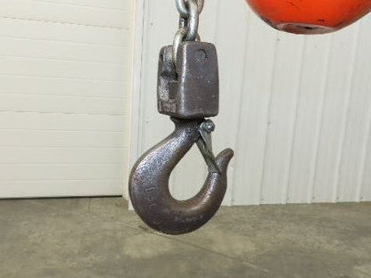 CM Lodestar L 1 Ton Electric Chain Hoist 20' Lift 16 FPM 635 Power Trolley 3PH