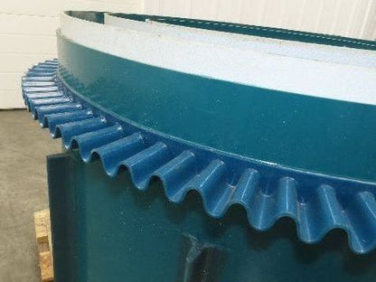 Incline Elevator Conveyor Belt Endless Green PVC Side-Wall Cleated 22.6"W x 38'L
