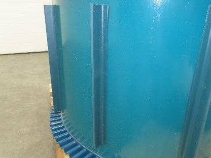 Incline Elevator Conveyor Belt Endless Green PVC Side-Wall Cleated 22.6"W x 38'L