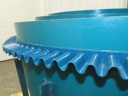 Incline Elevator Conveyor Belt Endless Green PVC Side-Wall Cleated 22.6"W x 47'L