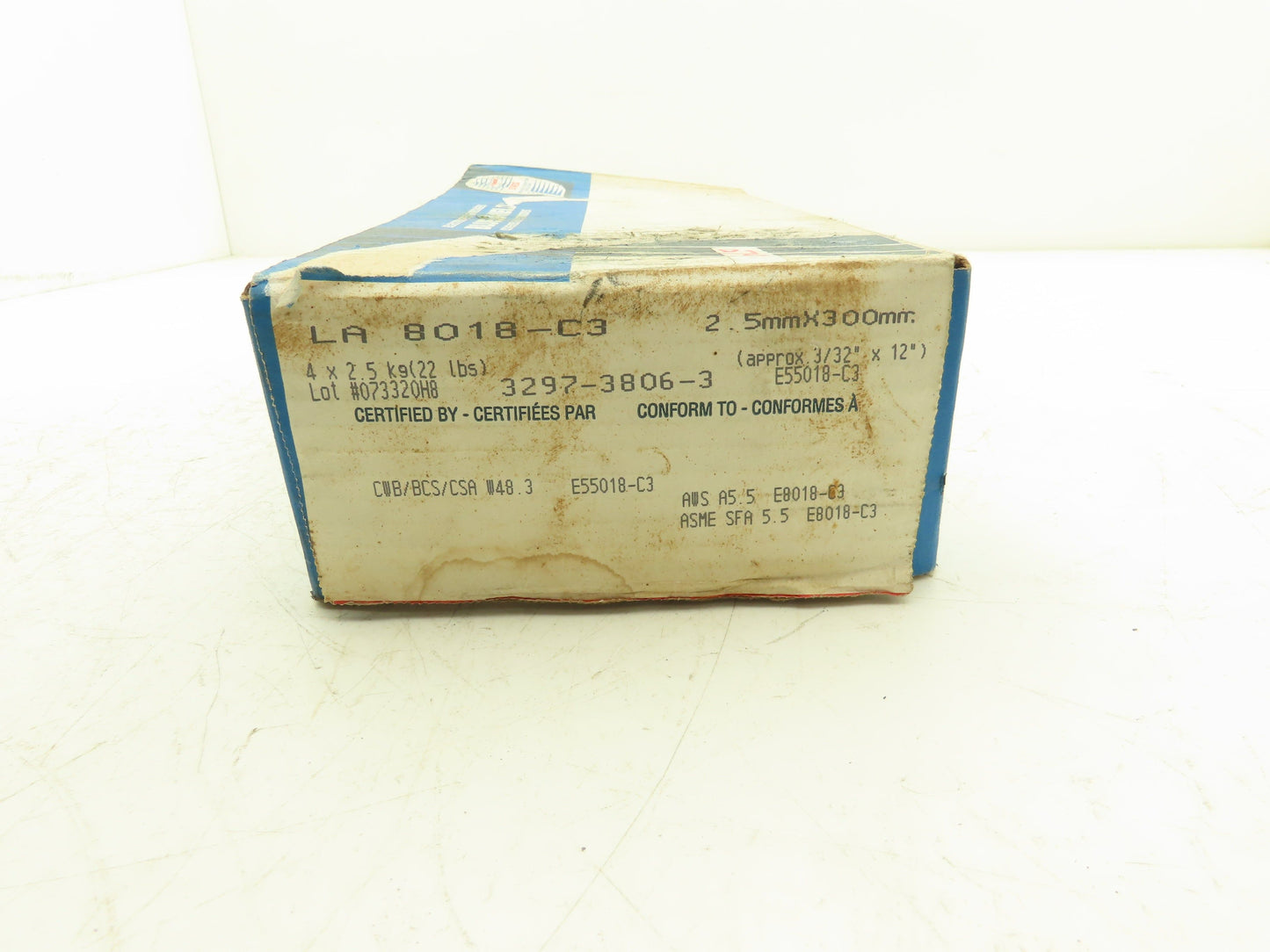 Blueshield E55018-C3 Steel Welding Rod Electrodes 3/32" x 12" LA 8018-C3 22Lb