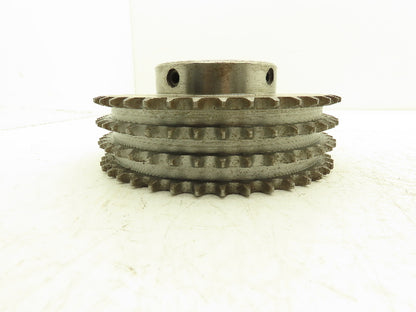 Browning MBF-9136 4-Row #50 Roller Chain Sprocket 42-Tooth 5/8" Pitch 65mm Bore