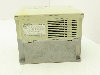 Mitsubishi FR-A044-0.75K-UL Inverter FREQROLA044 VFD AC Drive 3HP 380-460VAC 3PH