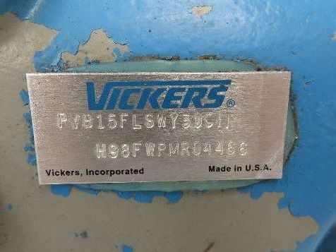 Vickers PVB15 FLSW Y30 C11 Hydraulic Piston Pump 15.7gpm @ 1800rpm