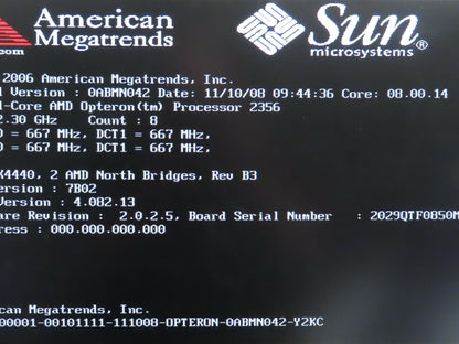 Sun Fire X4200 M2 Server Solaris 11.1 Dual Opteron 2220 8GB RAM Rack Mount