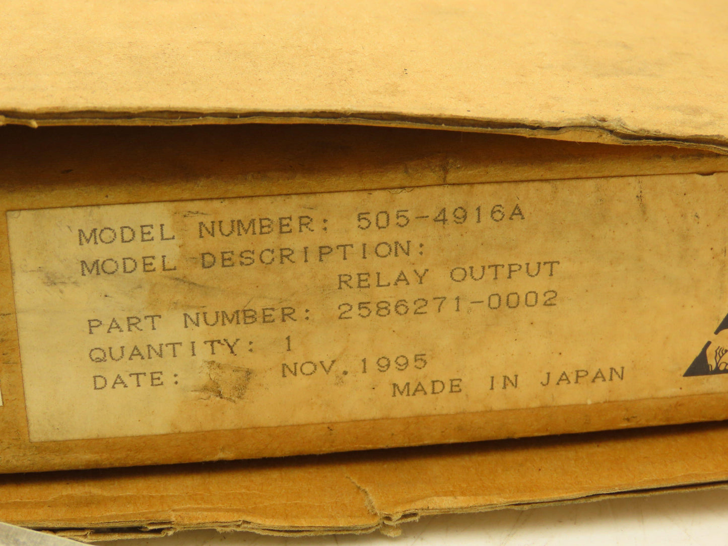 Siemens 505-4916 Relay Output Module 2586271-002