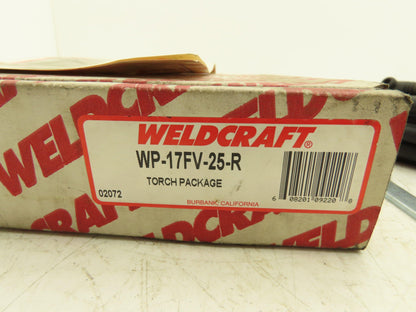 Weldcraft WP-17FV-25-R Tig Welding Torch Flex Air Cooled 25'