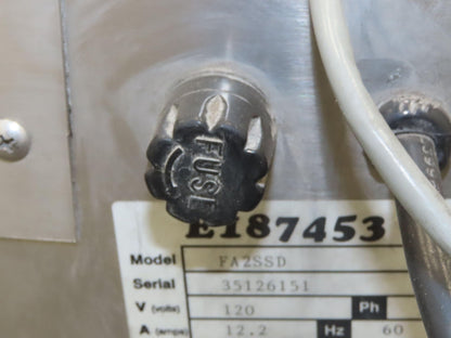 Fumex FA2SSD Dust Collector High Efficiency Air Cleaner Fume Extractor 120V 12A