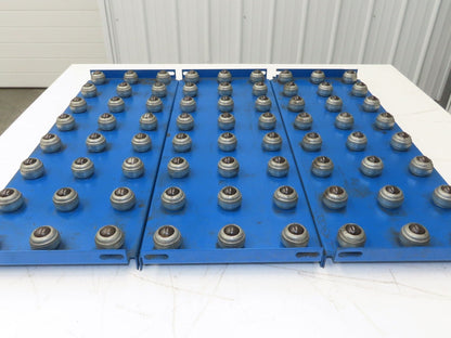 31"x 34.5" Ball Transfer Conveyor Table 4" Ball Centers Lot of 3-Inserts