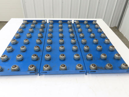 31"x 34.5" Ball Transfer Conveyor Table 4" Ball Centers Lot of 3-Inserts