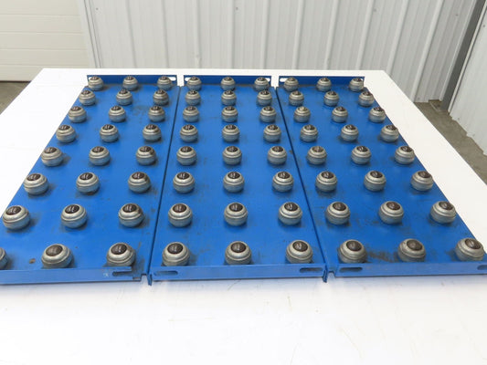 31"x 34.5" Ball Transfer Conveyor Table 4" Ball Centers Lot of 3-Inserts