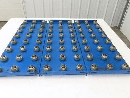 31"x 34.5" Ball Transfer Conveyor Table 4" Ball Centers Lot of 3-Inserts