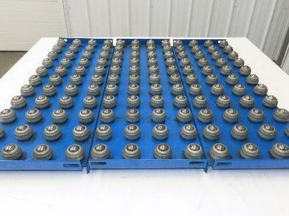 33"x 34" Ball Transfer Conveyor Table 3" Ball Centers Lot of 3-Inserts