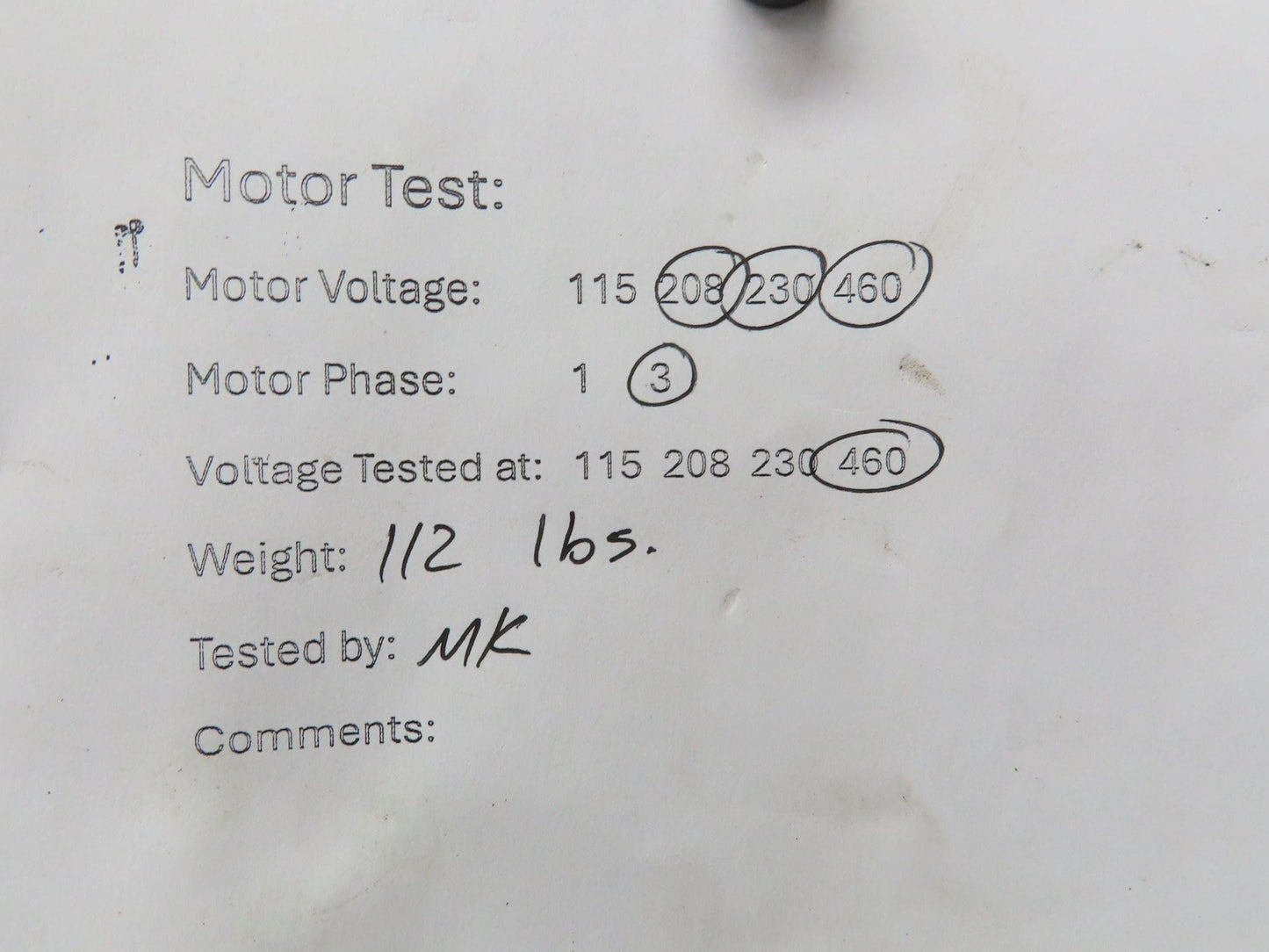 Leeson G121051.00 Brake Gear Motor 1.5Hp 230/460V 3PH Ironman 40:1 Reducer 44rpm