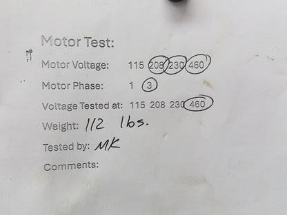 Leeson G121051.00 Brake Gear Motor 1.5Hp 230/460V 3PH Ironman 40:1 Reducer 44rpm
