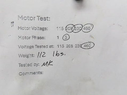 Leeson G121051.00 Brake Gear Motor 1.5Hp 230/460V 3PH Ironman 40:1 Reducer 44rpm